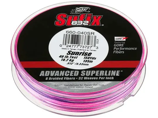 Sufix 832 Braided Line Sunrise 1