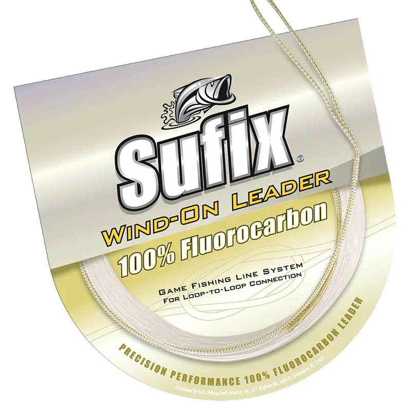Sufix Wind-On 100% Clear Fluorocarbon Leader - 150Lb - 11 Yds [700-150F] 1