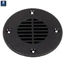 T-H Marine Fd4dp Boat Deck Drain Cover; Fits 4 Inch Drain Hole; Round; 5-5/8 Inch Diameter; Black; Plastic; Single 1