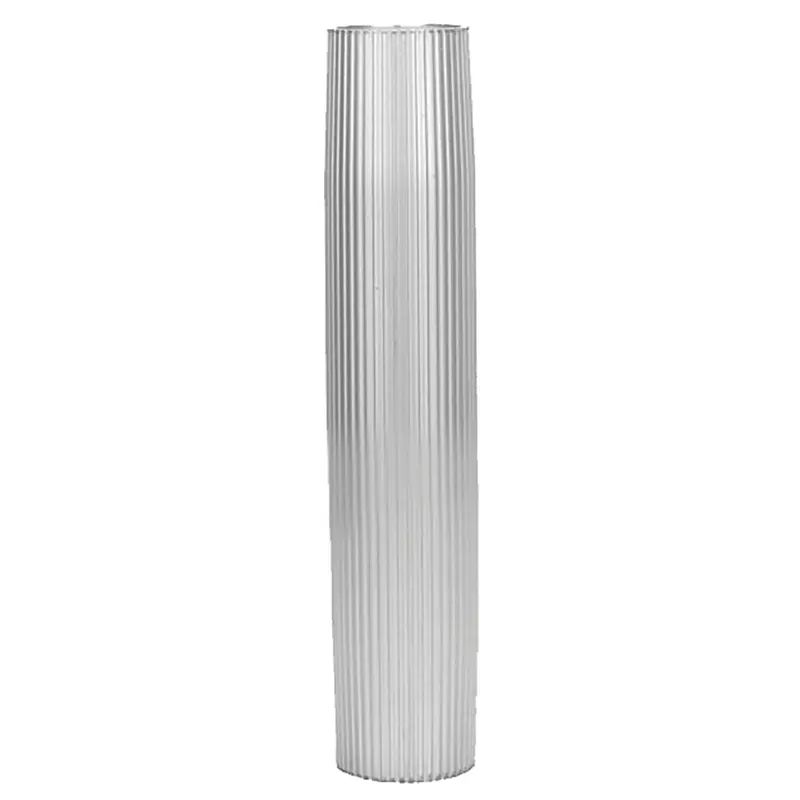 Taco Aluminum Ribbed Table Pedestal - 2-3/8" O.D. - 27-1/2" Length [Z60-7279Vel27.5-2] 1