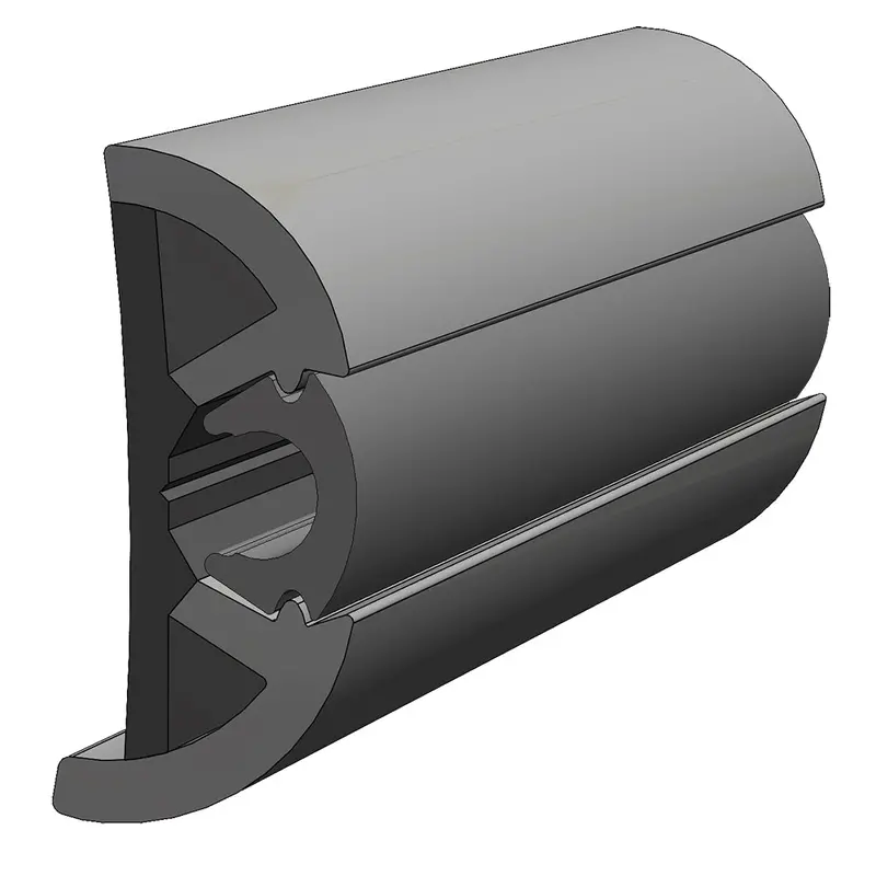 Taco Suproflex Rub Rail Kit Gray W/Gray Insert - 2"H X 1.2"W X 80L [V11-9990Grd80-2] 1
