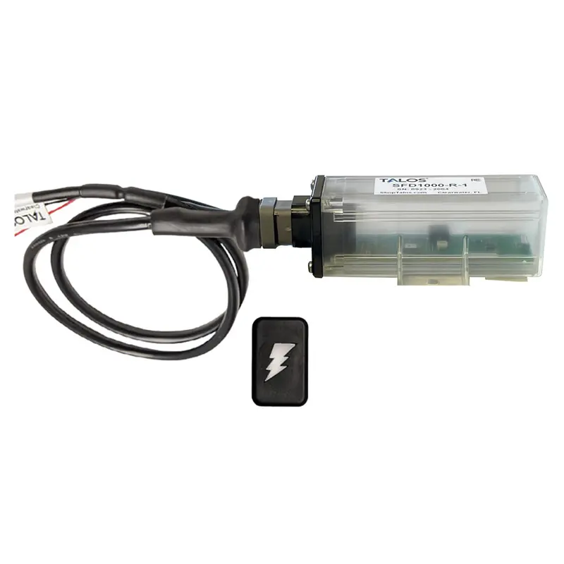 Talos Remote Housing Lightning Detection System W/3' Cable - Black Rectangular Indicator W/Translucent Housing [Sfd1000r-T1-Br-Bl-3Ft] 1