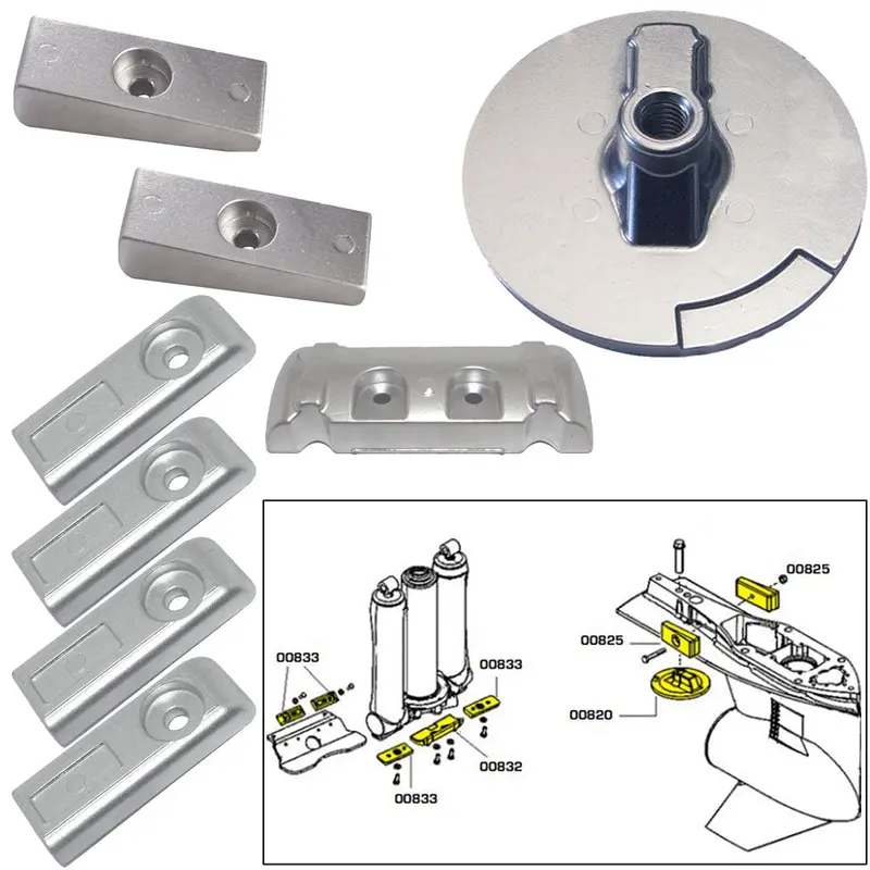 Tecnoseal Anode Kit W/Hardware - Mercury Verado 6 - Zinc [20816] 1
