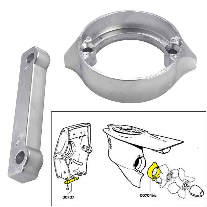 Tecnoseal Anode Kit W/Hardware - Volvo Duo-Prop 280 - Magnesium [20702Mg] 1