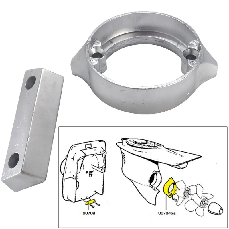 Tecnoseal Anode Kit W/Hardware - Volvo Duo-Prop 290 - Magnesium [20706Mg] 1