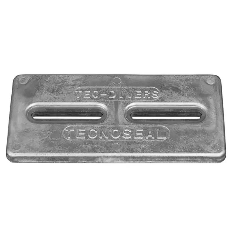 Tecnoseal Rectangular Zinc Plate Anode W/Inserts - 12" X 6" X 1" [Tec-Diversd] 1