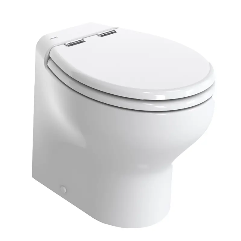 Thetford Silence Plus 2G W/Wood Polyester Soft Close Seat  Standard Solenoid - High, White - 12V [T-S2g012nw/D00c00] 1