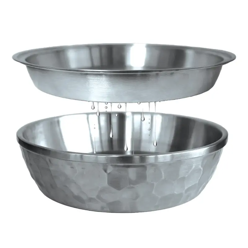 Toadfish Seafood Bowl - 12" - Stainless Steel - 2 Layer Serving Bowl [8073] 1