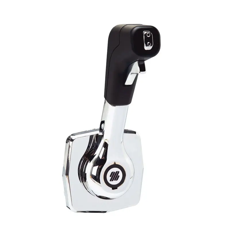 Uflex Single Lever Side Mount Control - Black/Chrome [B310b] 1