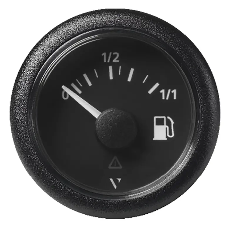 Veratron 52Mm (2-1/16") Viewline Fuel Level Gauge 0-1/1 - 3 To 180 Ohm - Black Dial  Round Bezel [A2c59514082] 1