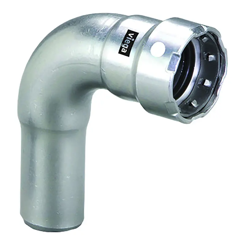 Viega Megapress 1/2" 90 Stainless 304 Elbow - Street/Press Connection - Smart Connect Technology [95030] 1