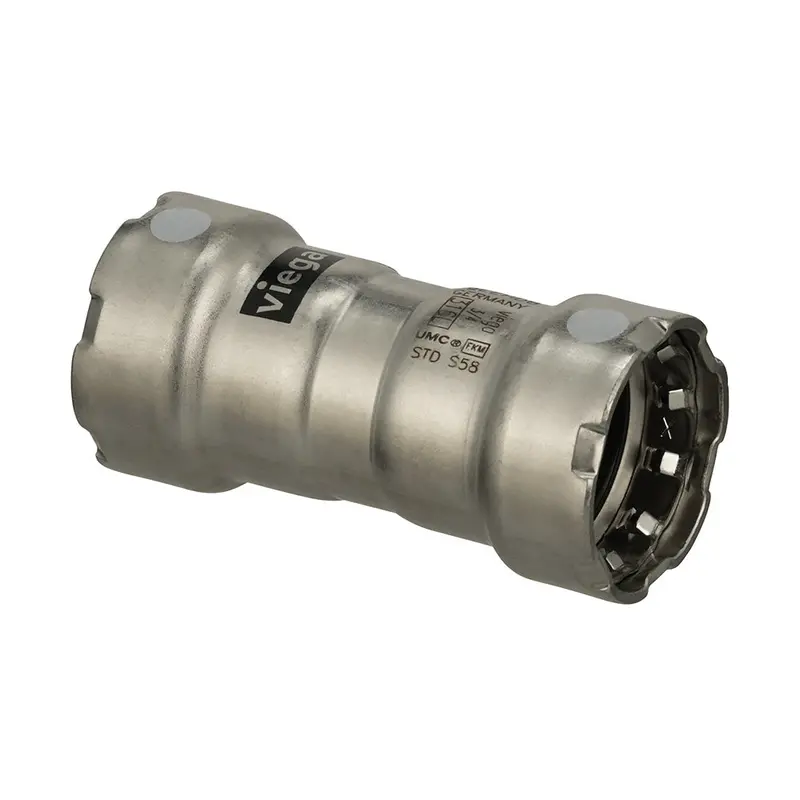 Viega Megapress 316 Fkm 1-1/2" Coupling W/Stop [91120] 1