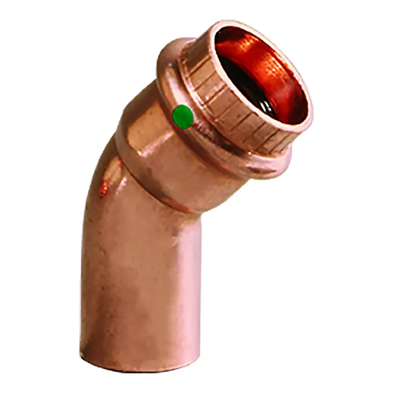 Viega Propress 1-1/2" - 45 Copper Elbow - Street/Press Connection - Smart Connect Technology [77068] 1