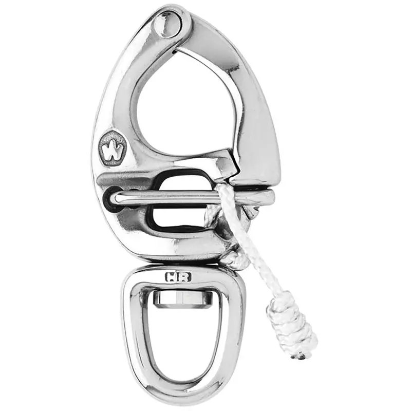 Wichard Hr Quick Release Snap Shackle With Swivel Eye - 90Mm Length - 3-35/64" [2675W] 1