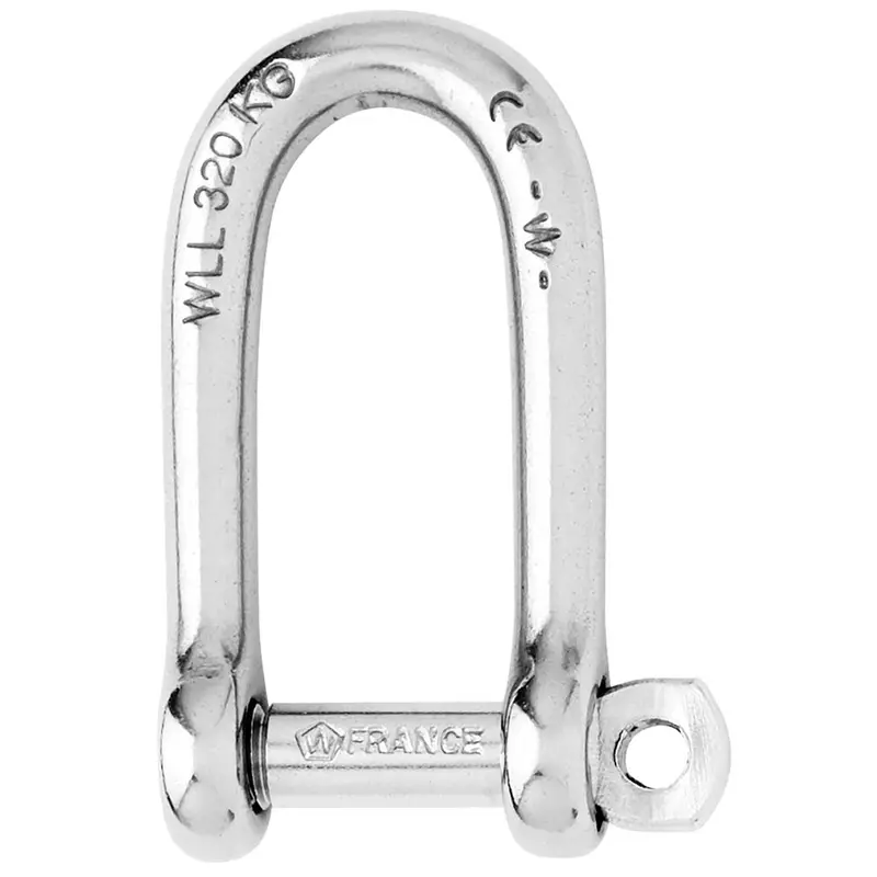 Wichard Self-Locking Long D Shackle - Diameter 8Mm - 5/16" [1214W] 1