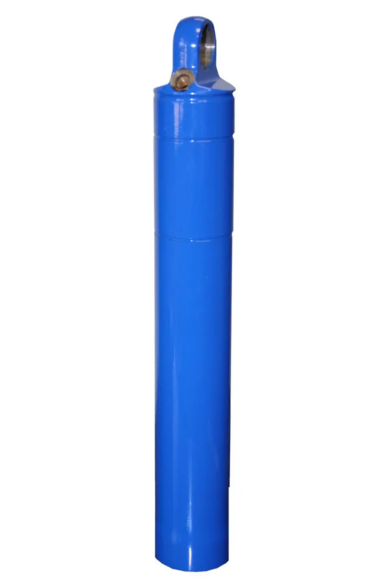 Afco Racing Shock Body — 7-Inch Steel Construction, Schrader Valve, Blue Anodized 1