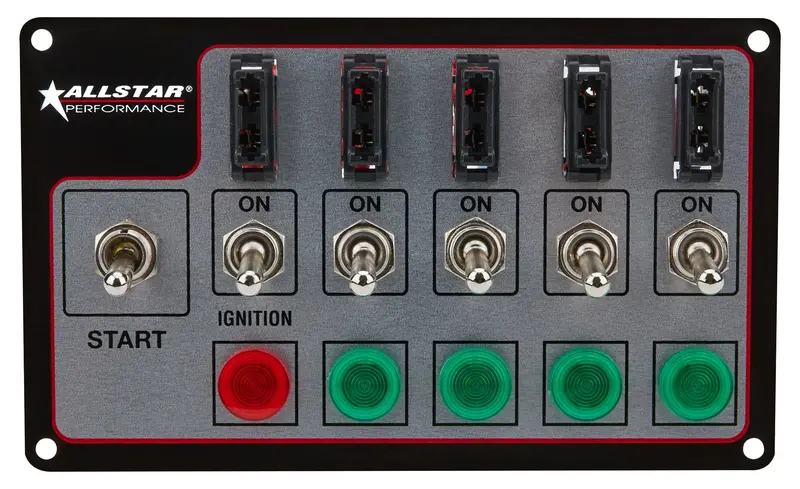 Allstar Performance Fused Electrical Switch Panel – Compact 8-Circuit Power Distribution Center 1