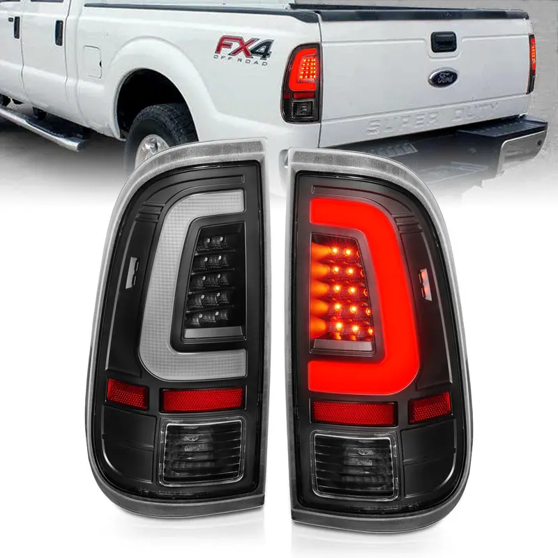 Anzo Usa Led Tail Light Assembly – Clear Lens With Black Housing (Pair) 1