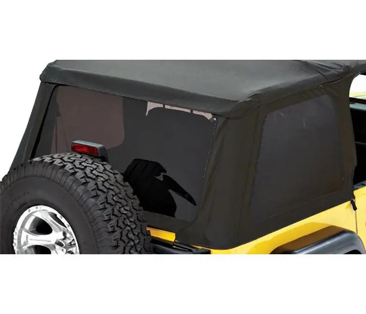 Bestop 58420-17 Black Twill Window Kit For 1997–2006 Jeep Wrangler Tj (Excludes Unlimited) 1