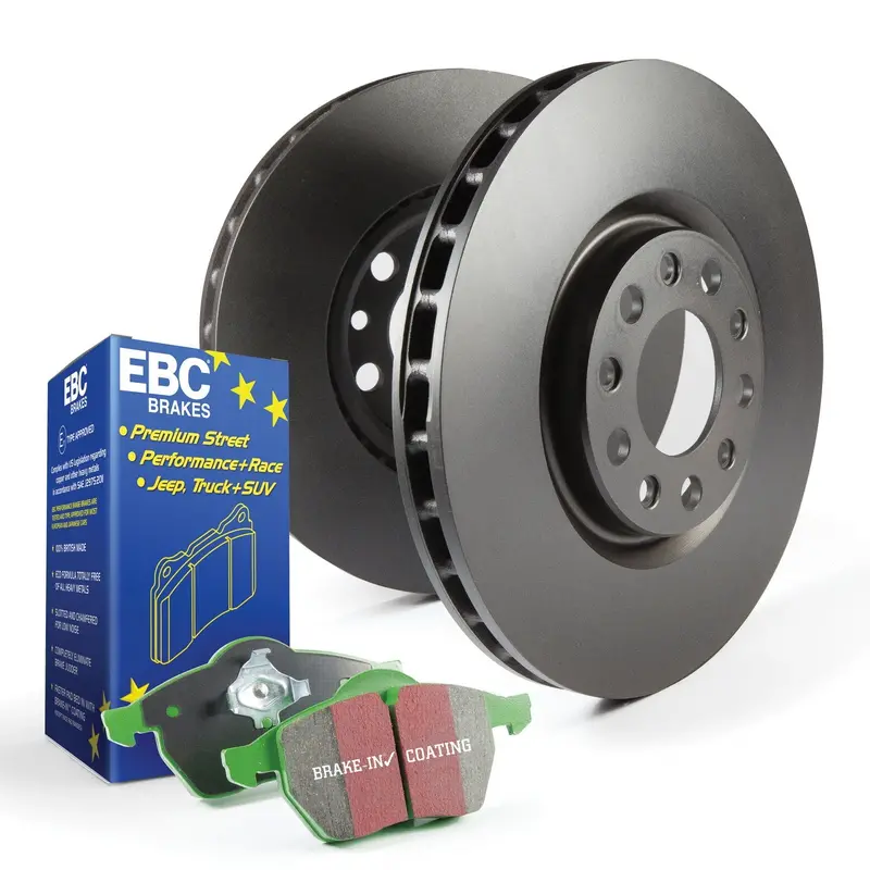 Ebc Brakes S14Kf1026 Suv Brake Kit – Greenstuff Pads + Rk Slotted Rotors (Front & Rear) 1