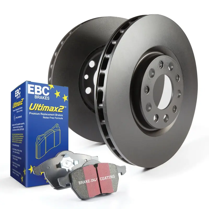 Ebc Brakes S20K1973 Ultimax Performance Brake Kit With Plain Rotors 1