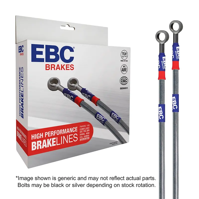 Ebc Stainless Steel Braided Brake Lines – Dot Compliant, Front & Rear Kit (Bla7763-6L) 1