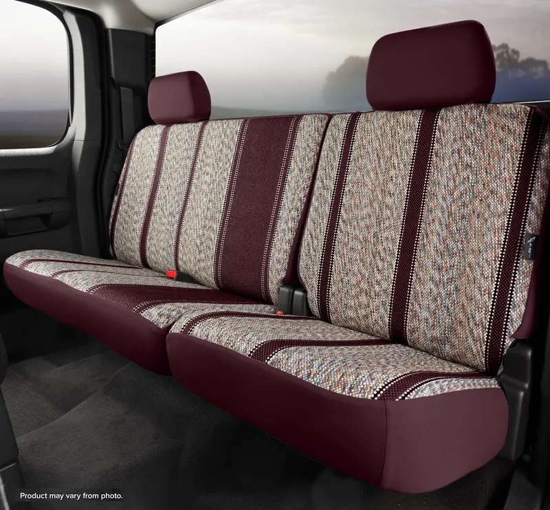 Fia Custom Seat Covers – Wine-Colored Wrangler-Themed Interior Upgrade With Tailored Fit 1