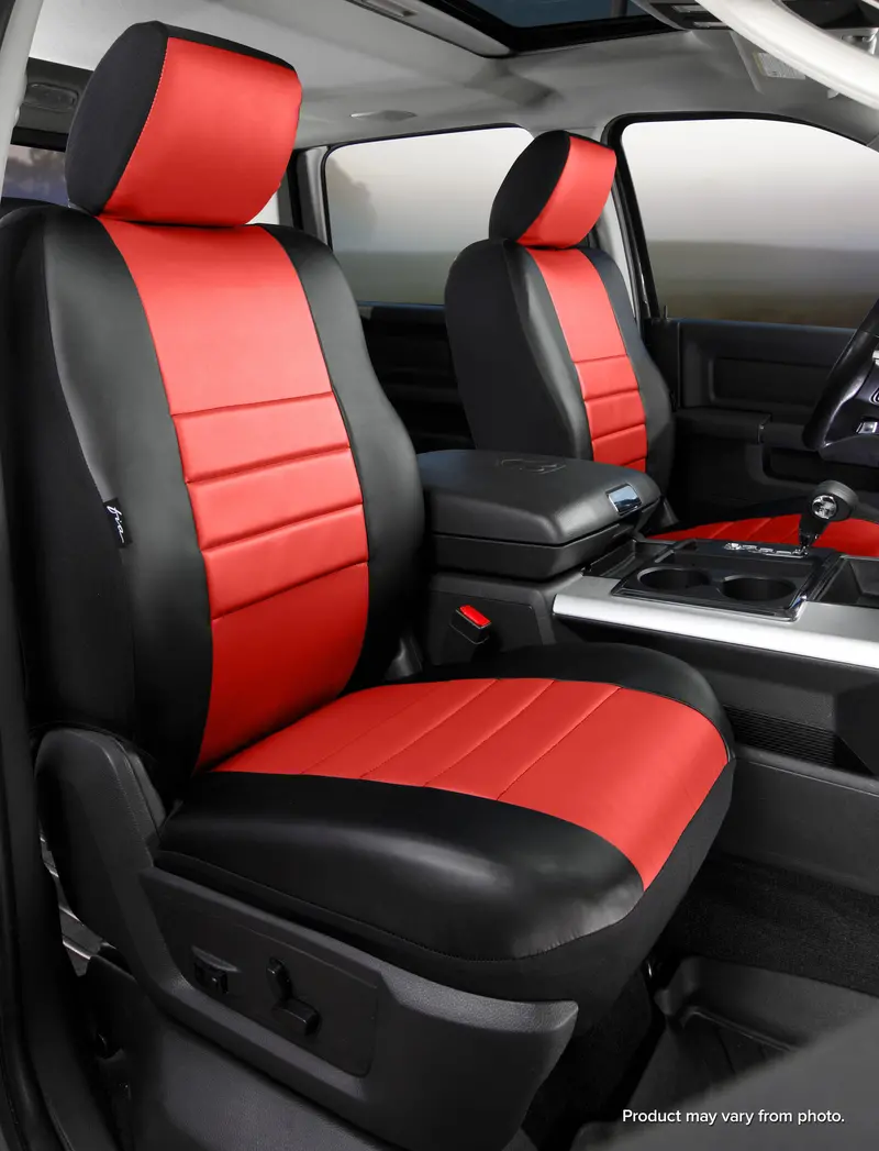 Fia Sl69-73 Red Leatherlite Custom Seat Covers — Sporty Red Trim, Precision Fit 1