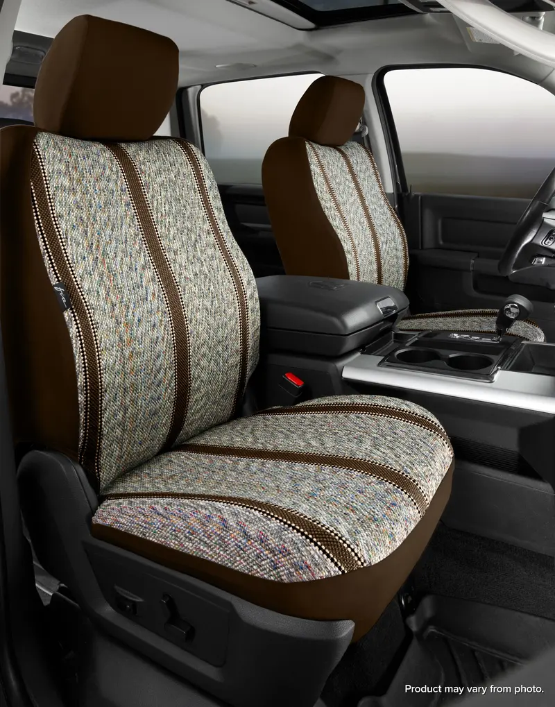 Fia Universal Seat Covers – Brown Wrangler-Themed Fabric (Tr4005) 1