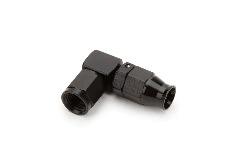 Fragola Real Street Forged Hose End – #4 An, 90-Degree Black Anodized Aluminum Fitting 1