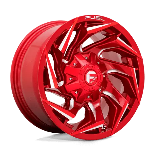 Fuel D75417902650 Lightweight Alloy Wheel – 17X9 Inches, 5X4.5/5.0 Bolt Pattern, Gloss Red Machined Face 1