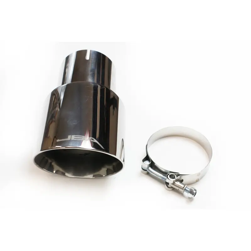 Jba Racing 12-08272 Polished Stainless Steel Exhaust Tip – 3" X 4" X 7.25" Double-Wall Design 1