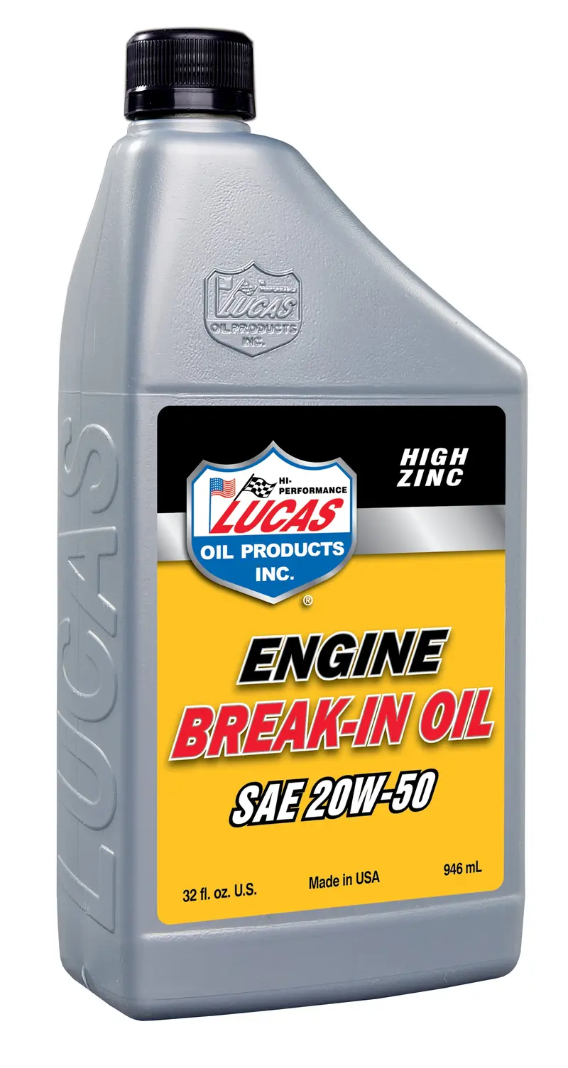 Lucas Oil Sae 20W-50 Break-In Motor Oil – Formulated For Engine Break-In And Early Wear Protection 1