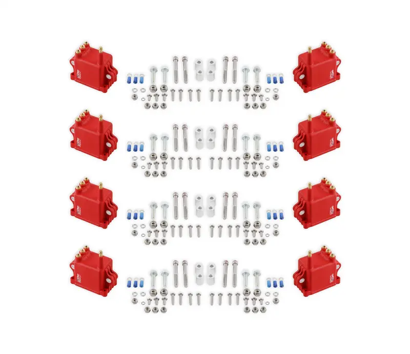 Msd Pro 600 Ignition Coil Pack – 8-Unit Red High-Output Set For Msd Ignition Systems (Pn 82808) 1