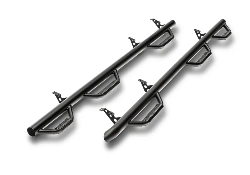 N-Fab D0289Qc-6-Tx Nerf Step-W2W W/Bed Acs (3Stps)-02-08Ram1500/02-09 2500/3500 6Ft.4In.Quad-Txblk 1