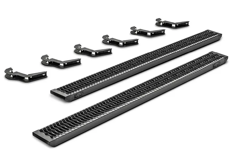 N-Fab Growler Rear Door Step System For 2019–2022 Ford Transit Van – Textured Black 1
