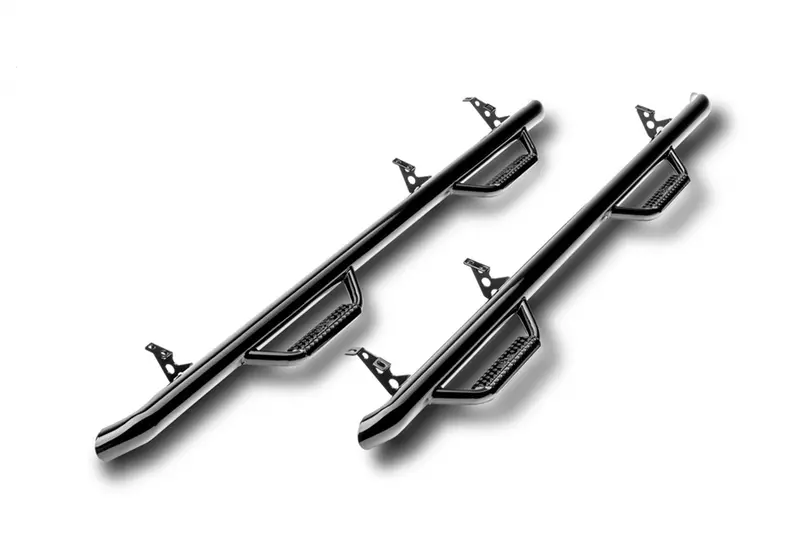 N-Fab Nerf Steps D0268Rc-4 — Wheel-To-Wheel Rocker Guards With Bed Access Steps For 2002–2009 Ram Trucks 1