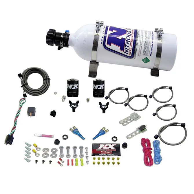 Nitrous Express Efi Dual Nozzle Kit – For Dodge Viper, 100–300 Hp, Includes 5Lb Bottle (20325-05) 1