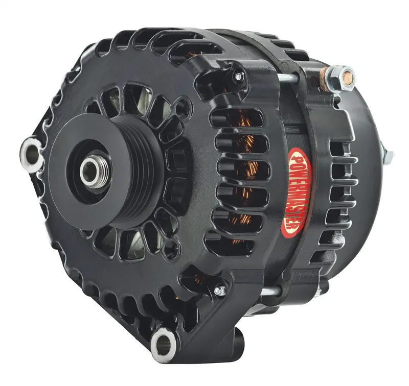 Powermaster Xs Volt High-Output Alternator – 220-Amp Gm-Compatible Unit With Black Finish 1