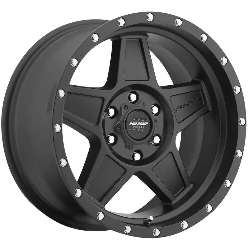 Pro Comp Alloy Wheels 5035-8983 Series 5035 Predator 18X9 With 6 On 5.5 Bolt Pattern 5 Backspace Satin Black Finish Pro Comp Alloy Wheels 1
