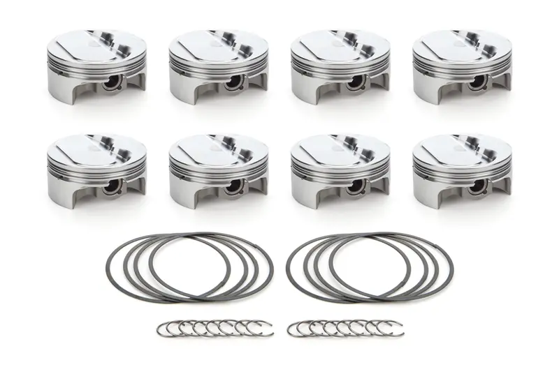 Race Tec Sbc Dome Piston Set — 4.155" Bore, -0.8Cc Compression, Part #1000239 1