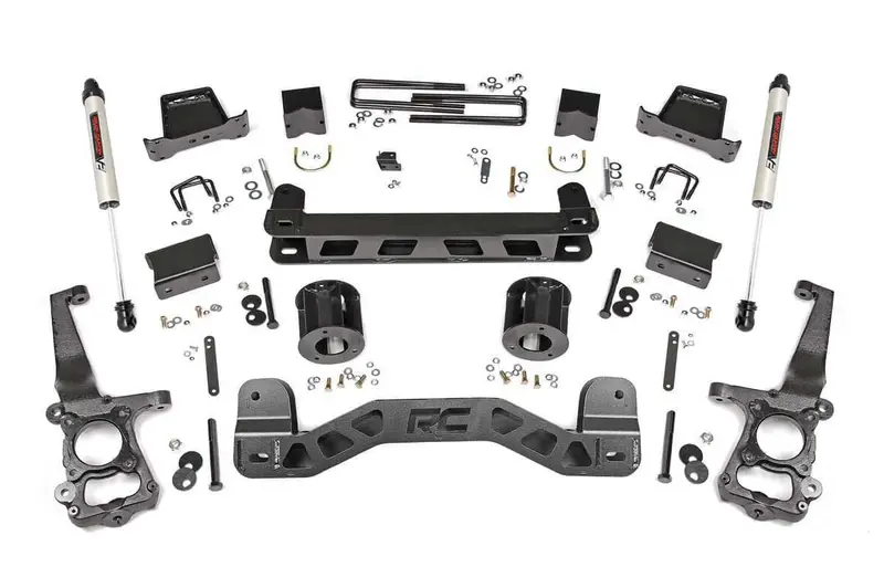 Rough Country 6-Inch Lift Kit With V2 Shocks For 2011–2014 Ford F-150 (Model 57370) 1