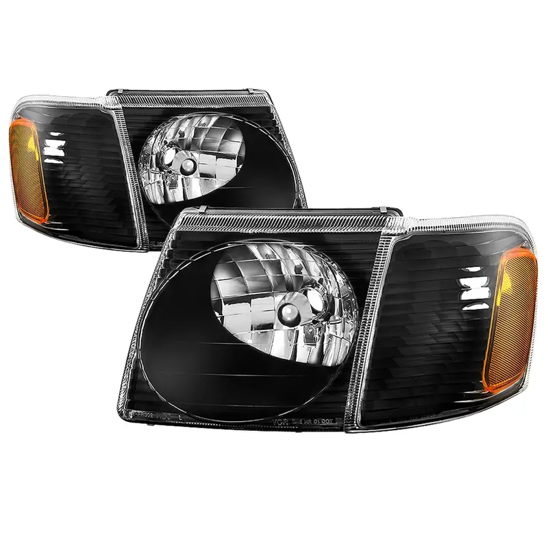 Spyder Auto 9042614 Oem-Style Headlight Assembly – 4-Piece Set With Corner Lights (Black) 1