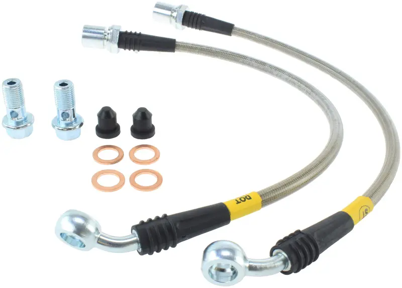Stoptech 950.44503 Stainless Steel Brake Line Kit – Full-Vehicle Braided Hose Upgrade 1