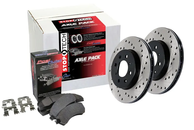 Stoptech Street Brake Kit – Drilled Front And Rear Axle Pack (936.62063) 1
