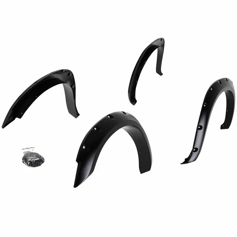 Trailfx Pffd3004T Textured Black Abs Fender Flare Kit – 2-Inch Tire Coverage, Set Of 4 1