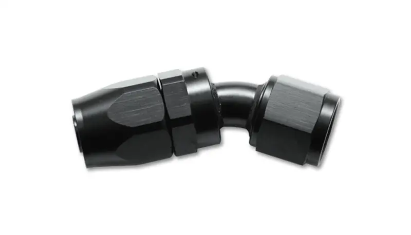 Vibrant Performance 30-Degree An Fitting – -4An Hose End, 6061 Anodized Aluminum, Black Finish 1