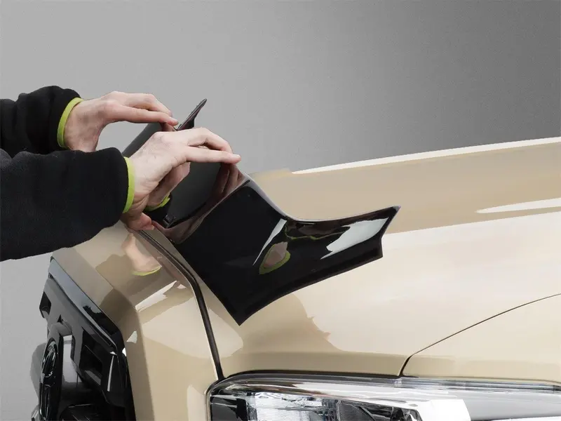 Weathertech 55058 Hood Deflector – Matte Black Finish 1