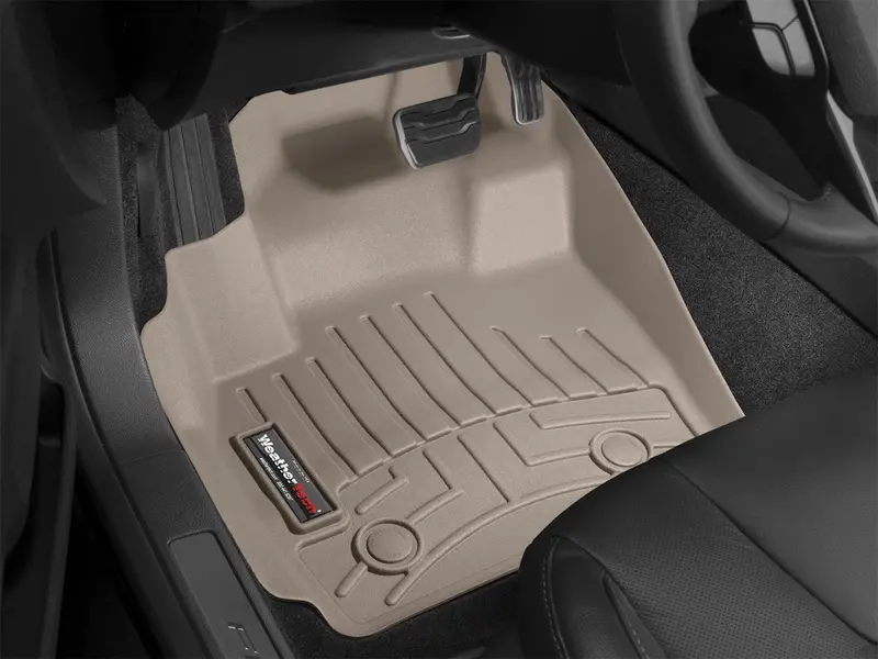 Weathertech Digitalfit Floor Liners – Tan Front-Row All-Weather Protection With Laser-Scanned Fit 1