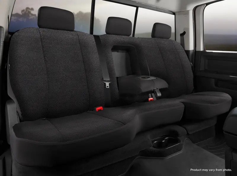 Fia Trs42-89 Wrangler Solid Seat Cover – 40/60 Split Design, Premium Black Fabric 1